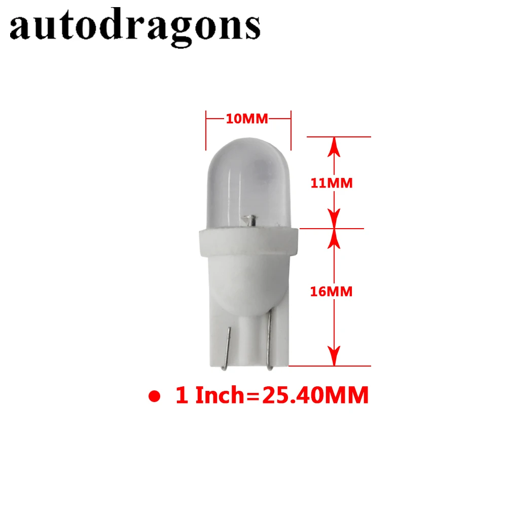 Светодиодные лампы autodragons 20 шт. цветные синие янтарные красные теплые холодный