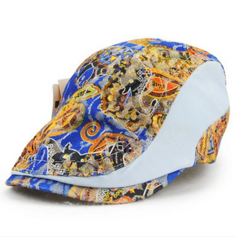 Женские береты с цветочным принтом 5 цветов|beret hat|beret capsummer beret |