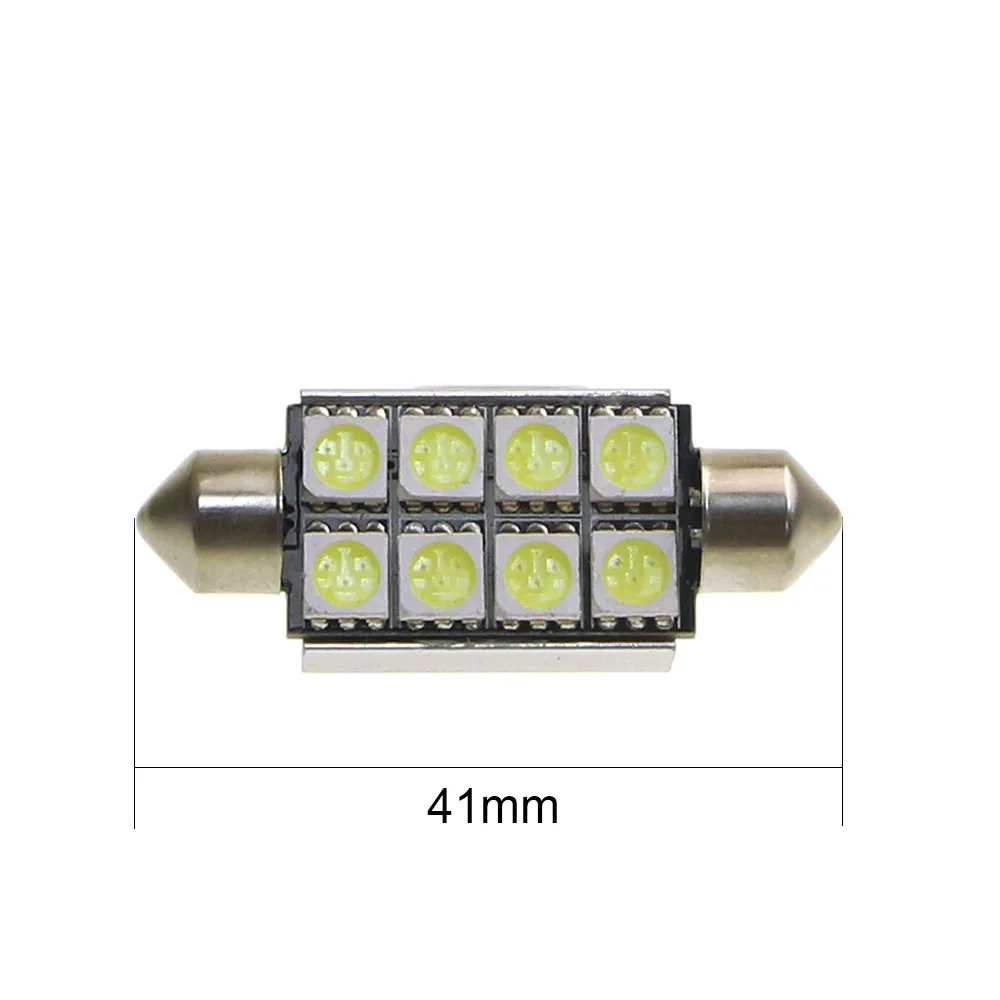 KEIN 2 шт. гирлянда светодиодный лампы 41 мм c5w c3w c10w автомобиля 5050 8SMD авто чтения
