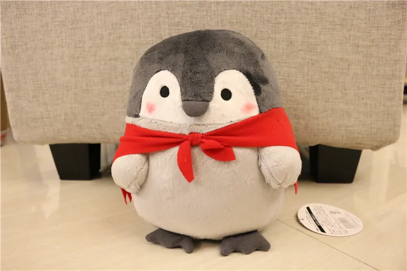 1 шт. японские Kawaii мягкие игрушки положительный энергетический пингвин плюшевые куклы маленькая девочка кролик шляпа игрушечный пингвин куклы 25 см