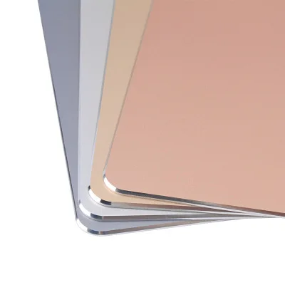 Игровой Алюминий сплав Мышь Pad с нескользящей резиновой База розовое золото|aluminium