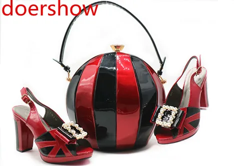 Doershow итальянские туфли с подходящими сумками африканские женские подходящие к