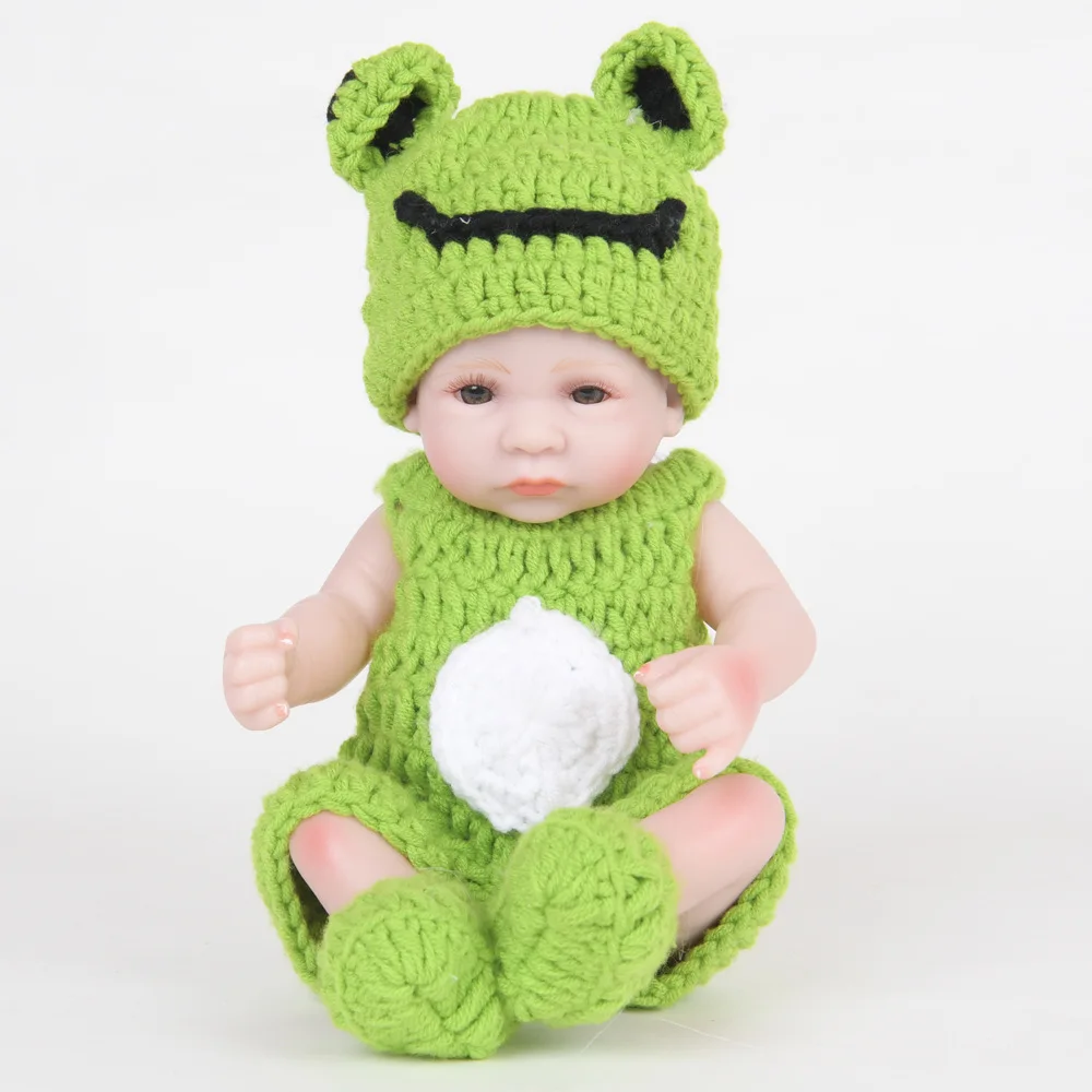 Полностью силиконовые виниловые куклы 10 дюймов Новорожденные настоящие для