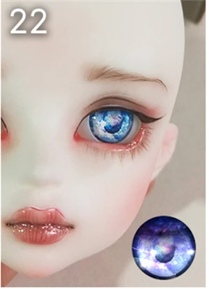 22 Новинка, 1 пара 10/12/14/16/18 мм BJD глаза для SD куклы 1/8 BJD кукольные глаза игрушки Аксессуары для куклы «сделай сам», детская игрушка - Цвет: 22