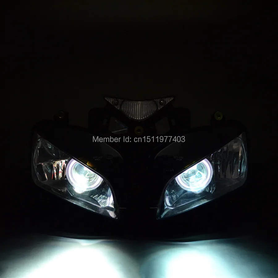 Пользовательские прожекторные фары белые глаза ангела красные демона HID