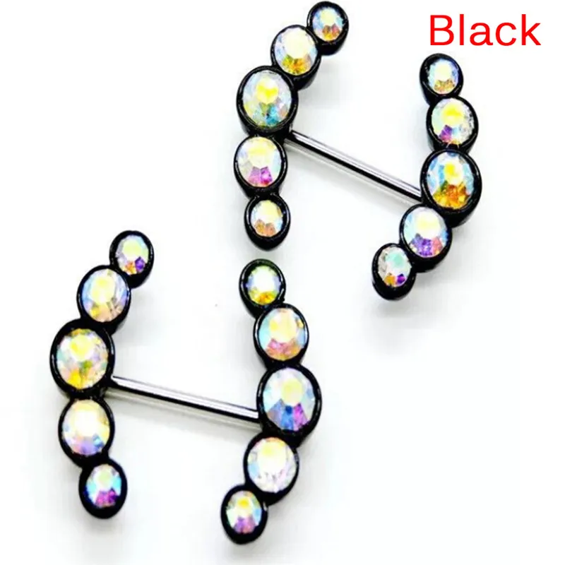 Women Body Piercing Steel Sexy Sparkling Nipple Bar Barbell Love Dangle Rushed Fake | Украшения и аксессуары
