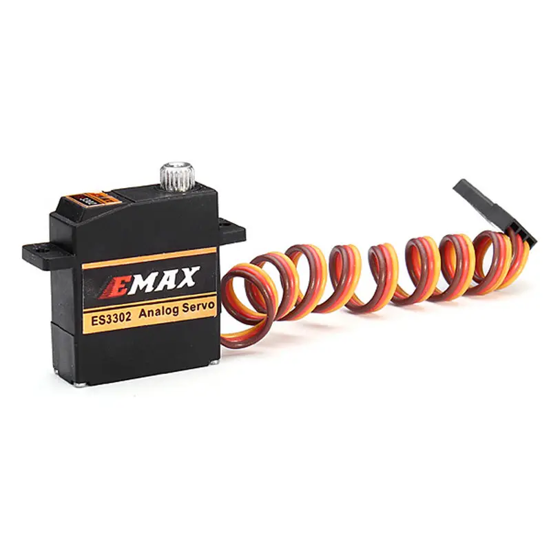 4X EMAX ES3302 12,4g мини металлическая Шестерня Аналоговый сервопривод для RC самолета