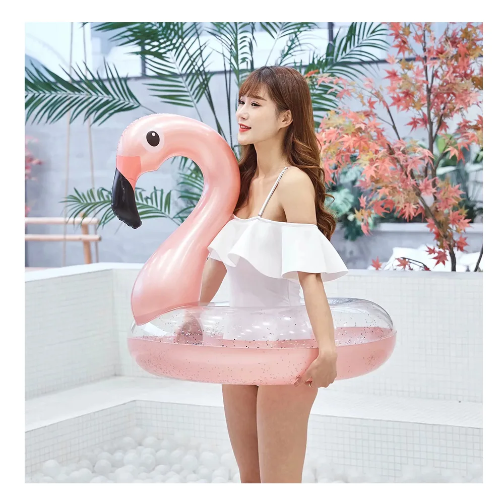 Водные продукты сети красный ПВХ плавательный круг для взрослых надувной