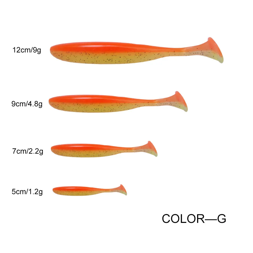 G orange Hexakill Мягкая приманка 5 см/7 см/9 см/12 см резиновая приманка для рыбалки Shad Swimbaits силиконовая Приманка Мягкая приманка для окуня щуки - Цвет: G orange