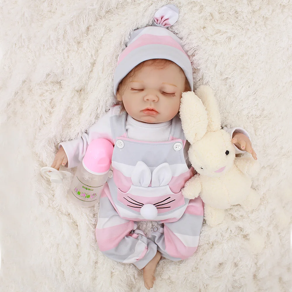OtardDolls реалистичные куклы для новорожденных, мягкие силиконовые закрытые глаза, куклы для девочек, реалистичные куклы для новорожденных, кукольный подарок для девочек, детские игрушки