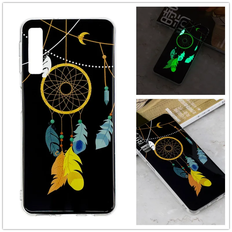 Светящийся чехол для Coque samsung A7 чехол Etui Fundas силиконовый чехол из ТПУ для Coque samsung Galaxy A7 A 7 A750 Carcasa