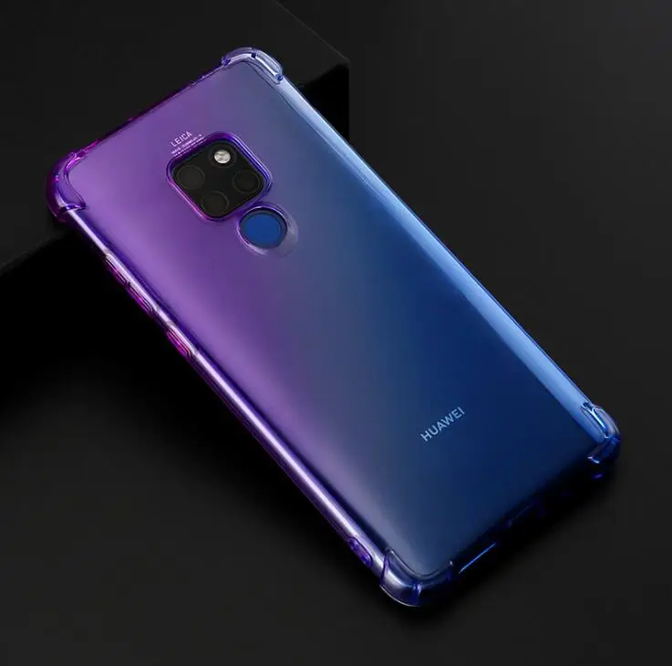 Прозрачная силиконовая Мягкая задняя крышка Huawei Mate 20 Nature Discoloration для 30 pro lite 20X Case