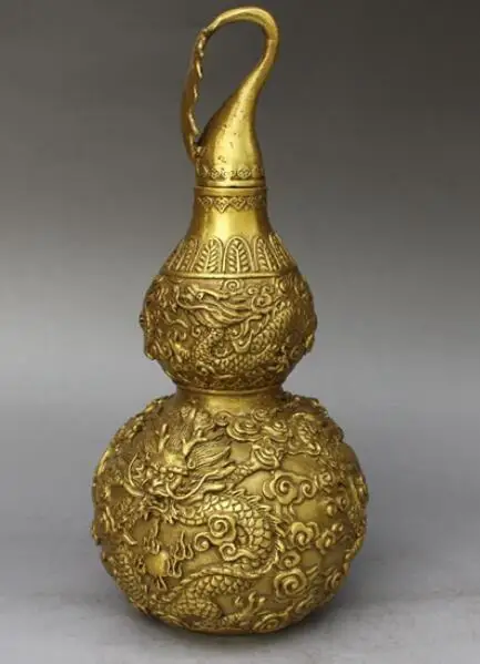 Чистый медный Дракон Тыква предметы интерьера украшение дома фэн шуй|shui| |