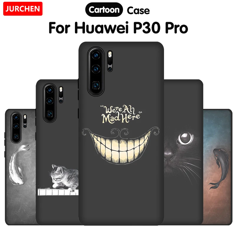 Чехол для телефона JURCHEN для huawei P30 Pro, чехол для huawei P30, чехол из ТПУ с рисунком, силиконовая Мягкая задняя крышка для huawei P30 P30Pro, чехол