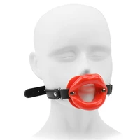 new erotic toys slave bdsm bondage strap lips o ring gag fetish silicone open mouth gag blowjob adult sex toys for couples