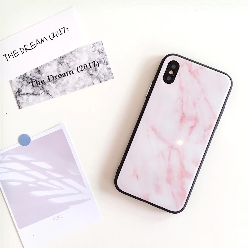 GlamPhoneCase модный мраморный стеклянный чехол для телефона iPhone11Pro XS Max XS XR 8 8plus 7 7plus 6/6s Plus жесткий чехол