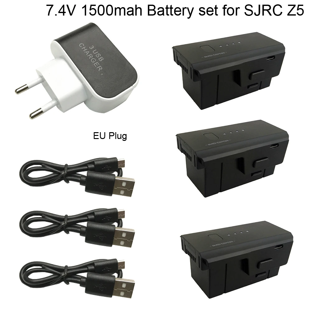 Аккумулятор lipo для дрона SJRC Z5 X103W KF608, 7,4 В, 1500 мАч