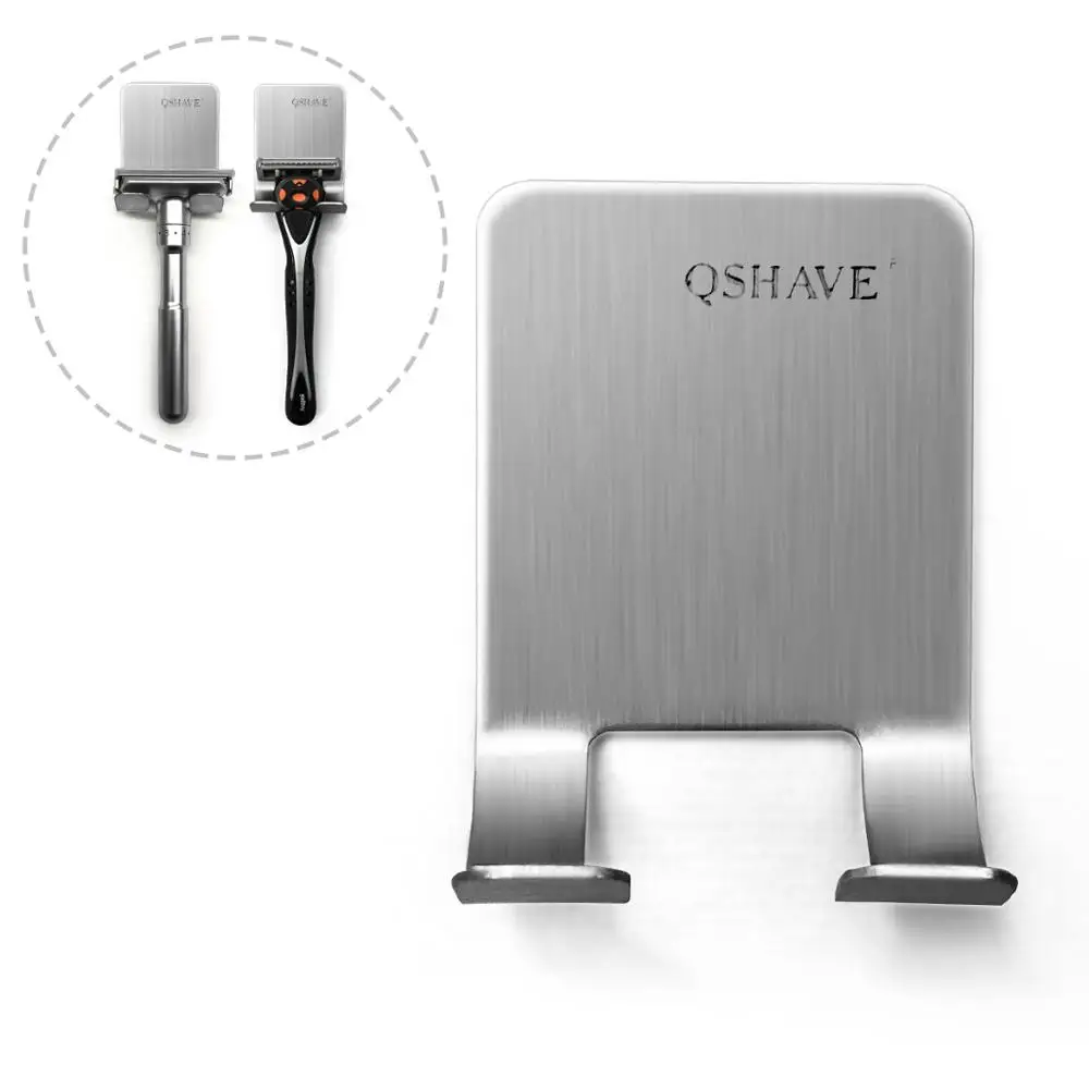 Вешалка для бритвы из нержавеющей стали 2 шт. держатель мужской полка бритья 304