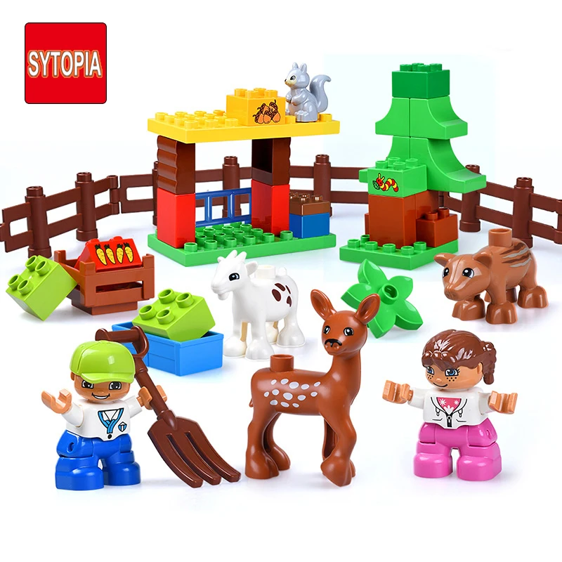 Sytopia Мини ферма страна жизни детей строительные блоки большой размер обучающая