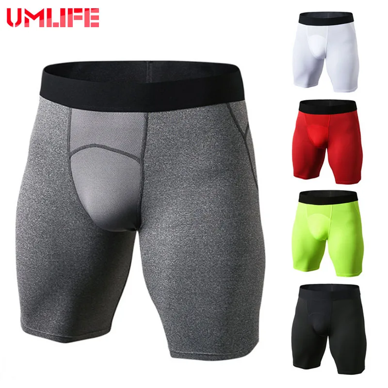 UMLIFE Для мужчин быстросохнущая шорты для бега тренировочные Фитнес сжатия