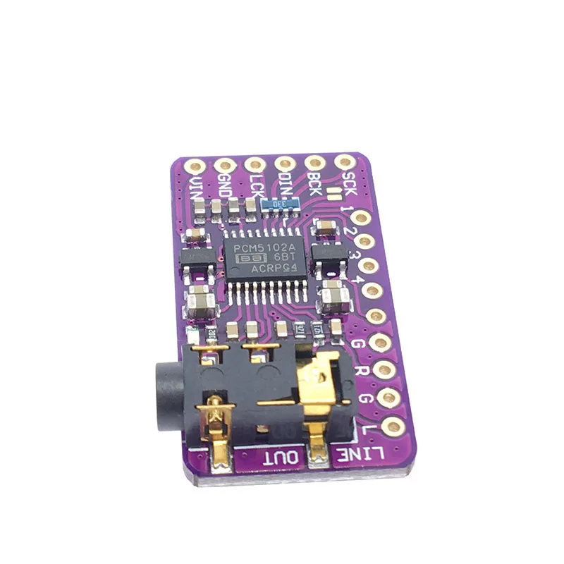 5V интерфейс I2S PCM5102 DAC декодер модуль проигрывателя для Raspberry Pi|Детали и аксессуары