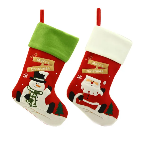 Милые рождественские чулки из 2 предметов Новые Модные Носки с рисунком Санта