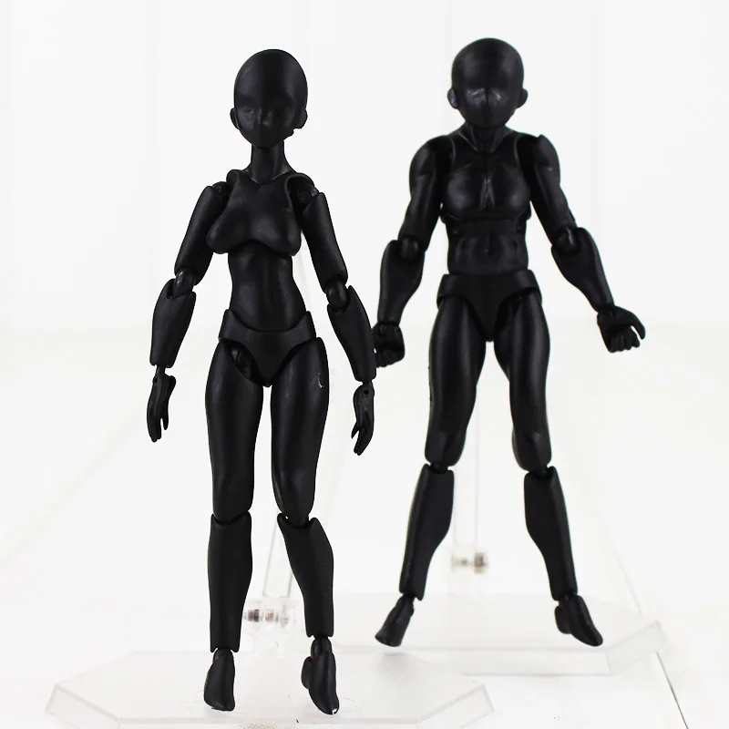Фигурки героев архетипе фигурки He She Body Kun Chan Grey Black Skin Clear мужские и женские модели