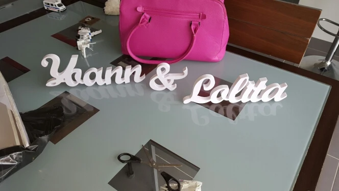 Бесплатная доставка деревянные пвх доставка-персонализированные имя мдф