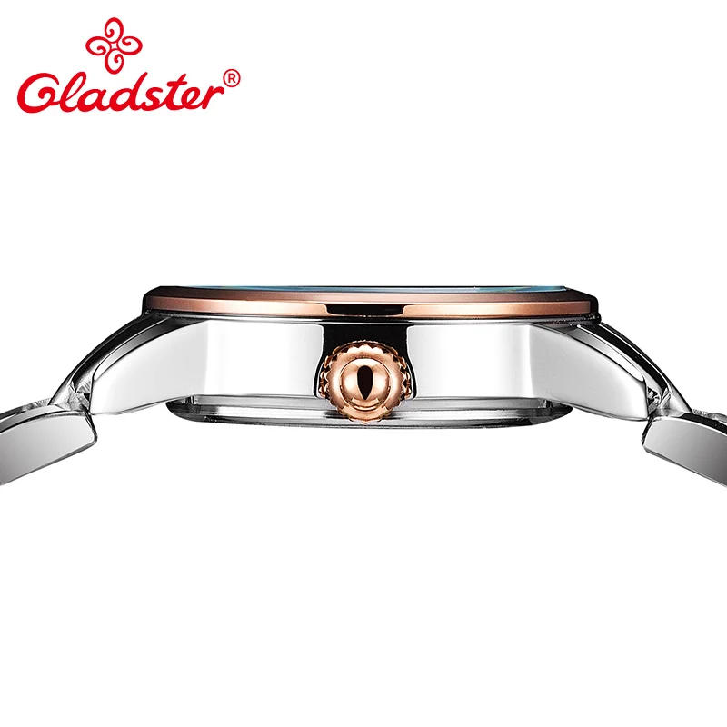 Женские часы Gladster повседневные из нержавеющей стали с золотым