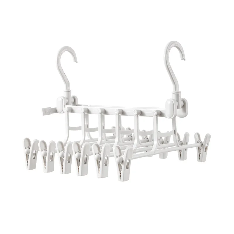 

Creative Multifunction Telescopic Folding Multilayer Pants Racks Household Hangers Wardrobes Storage Artifacts Pants Socks Clips