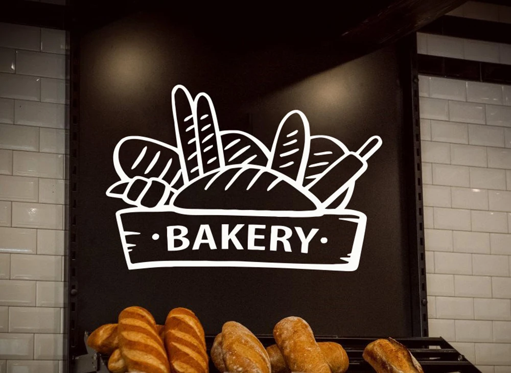 Наклейка на стену для выпечки кондитерские изделия печенье кафе Наклейки стены