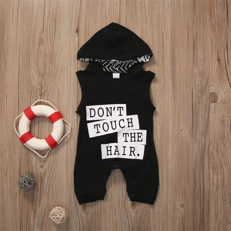 Fashion Stylish Long Rompers Hoodies Toddler Baby Kids Boys Sleeveless Outfit Clothes Cotton Newborn Romper Jumpsuit 0-3Y |