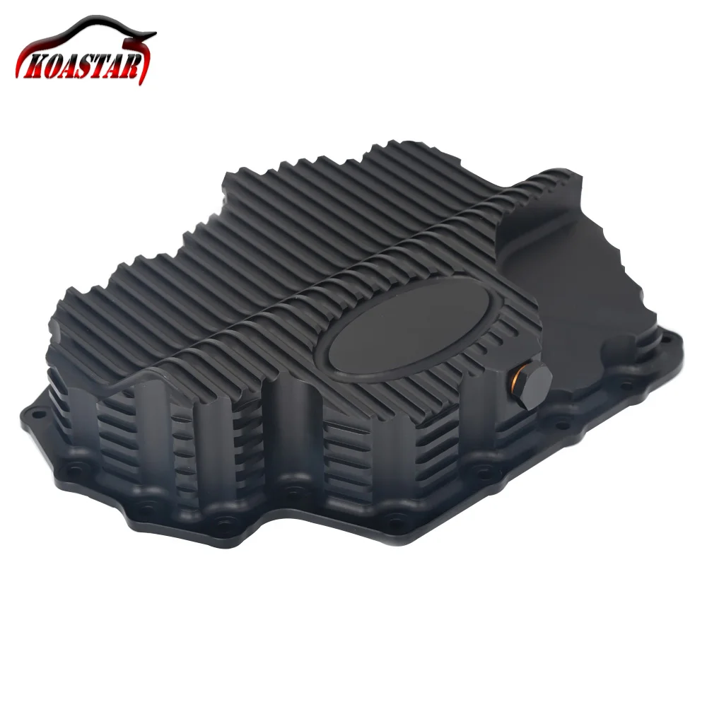 Black Алюминиевый Масляный поддон двигателя с ЧПУ для VW Golf MK7 Jetta MK6 Tiguan Audi A3 Q3 CZDA 1,4 T черный синий серебристый серый - Цвет: Black