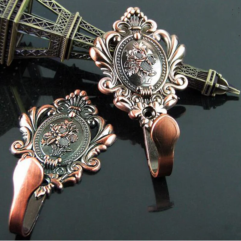 2 шт. винтажная роза настенная шторка на крючках tieback занавески для душа пряжка