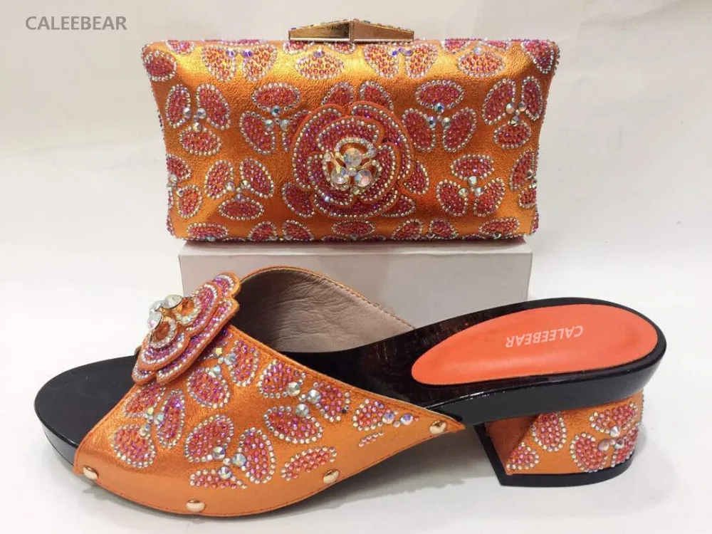 Новое поступление обувь в африканском стиле и Комплект с сумочкой тон со