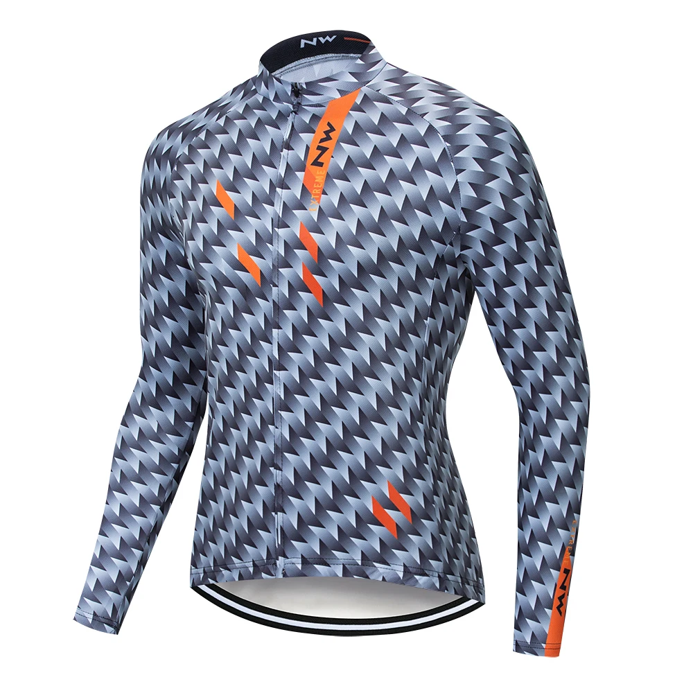 High quality 2019 NW Long Sleeve outdoor Cycling Jersey Bib Pants Set Bicycle Clothes Breathable quick-drying | Спорт и развлечения