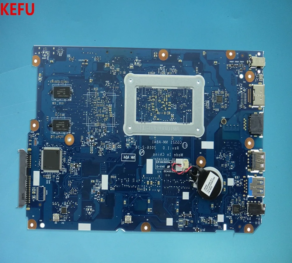 Высококачественная материнская плата KEFU для ноутбука Lenovo 110-15ACL CG521 A6-7310 DDR3 тест