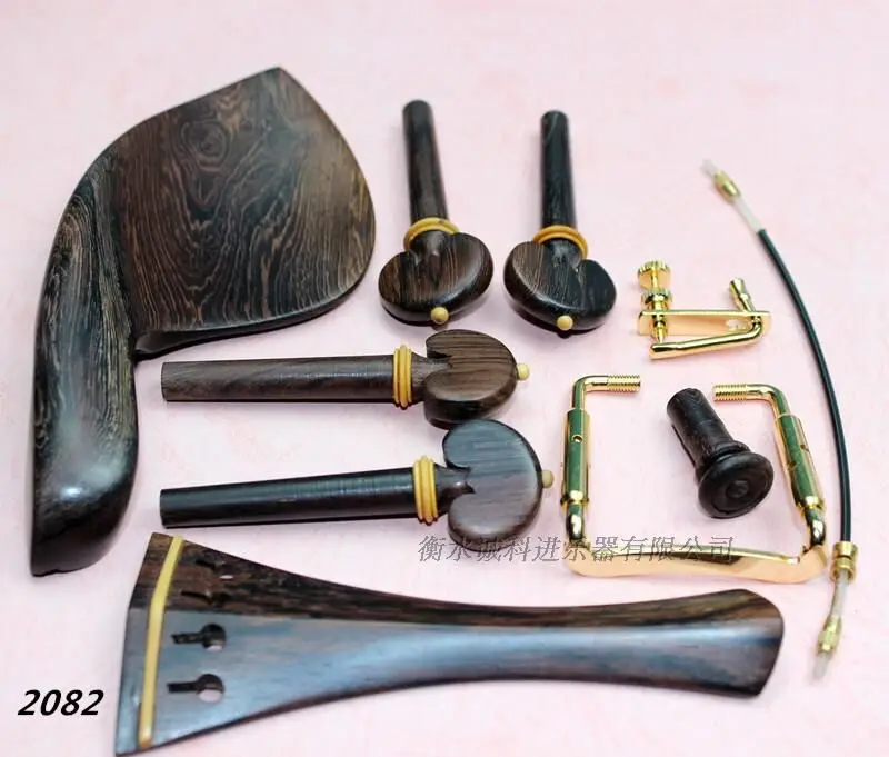 2 sets of beautiful high quality rosewood violin accessories 4/4