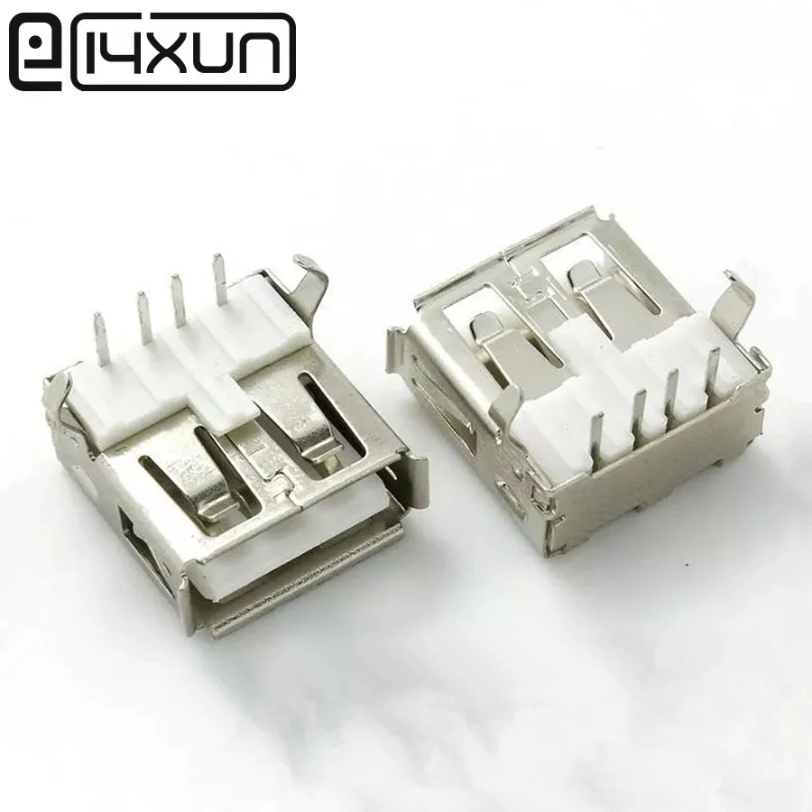 EClyxun 2/5/10 шт. USB 3. 0 4 контактный гнездовой разъем типа A 2 фута 90 градусов передача