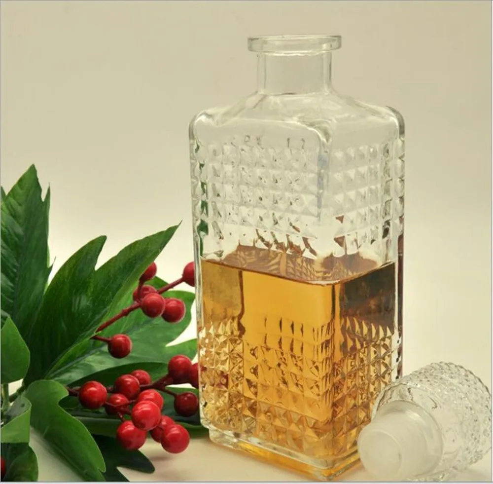 Бесплатная доставка 1000 мл стеклянная бутылка для вина графин контейнер виски