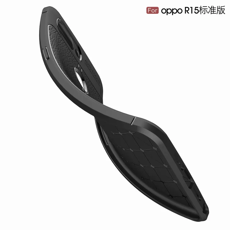 LIEVE задняя крышка для OPPO R15 Plus глаза личи кожа текстура чехол телефона из
