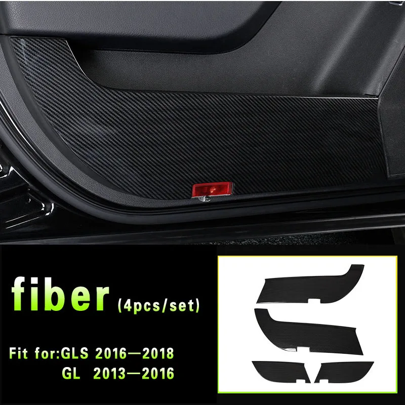 fiber GLS or GL Для Mercedes Benz ML320 350 2012 W166 350d GL450 x166 GLS защитная дверь царапина Марка грязная накладка наклейка аксессуары - Название цвета: fiber GLS or GL