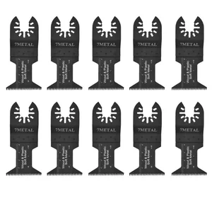 Осциллирующие лезвия для пилы, 10 шт., Мультитул 1-34 дюйма (44 мм) для Makita Fein Bosch Multimaster Dewalt