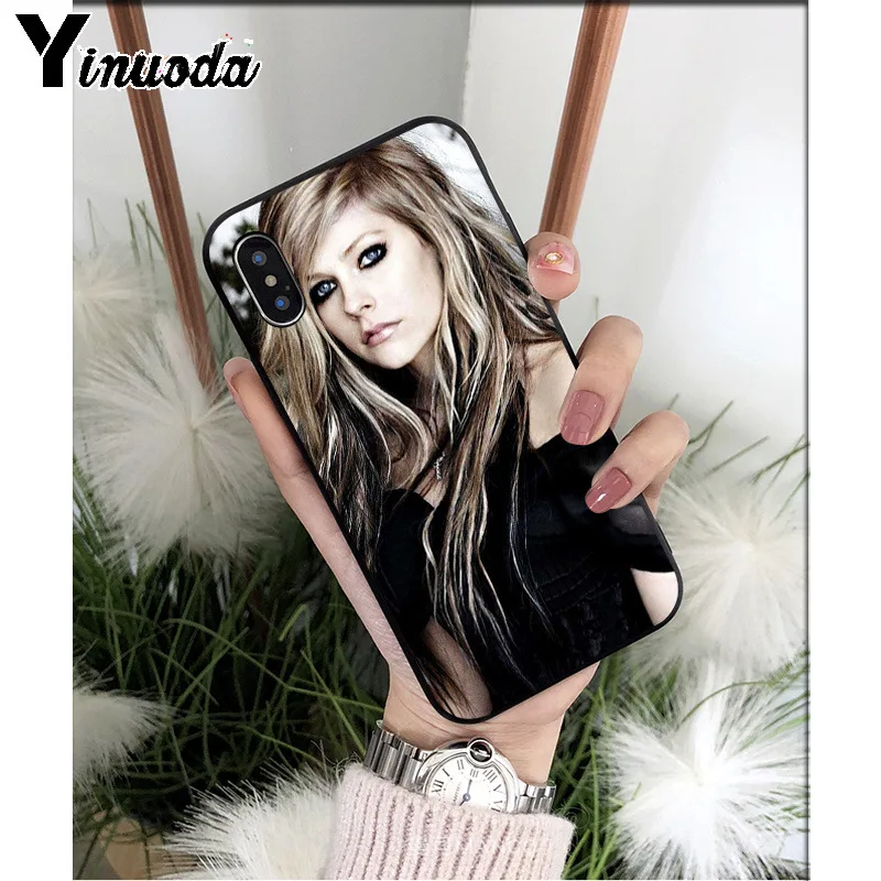 Yinuoda Avril Lavigne силиконовый мягкий чехол для телефона из ТПУ для Apple iPhone 8 7 6 6S Plus X XS MAX 5 5S SE XR мобильных телефонов