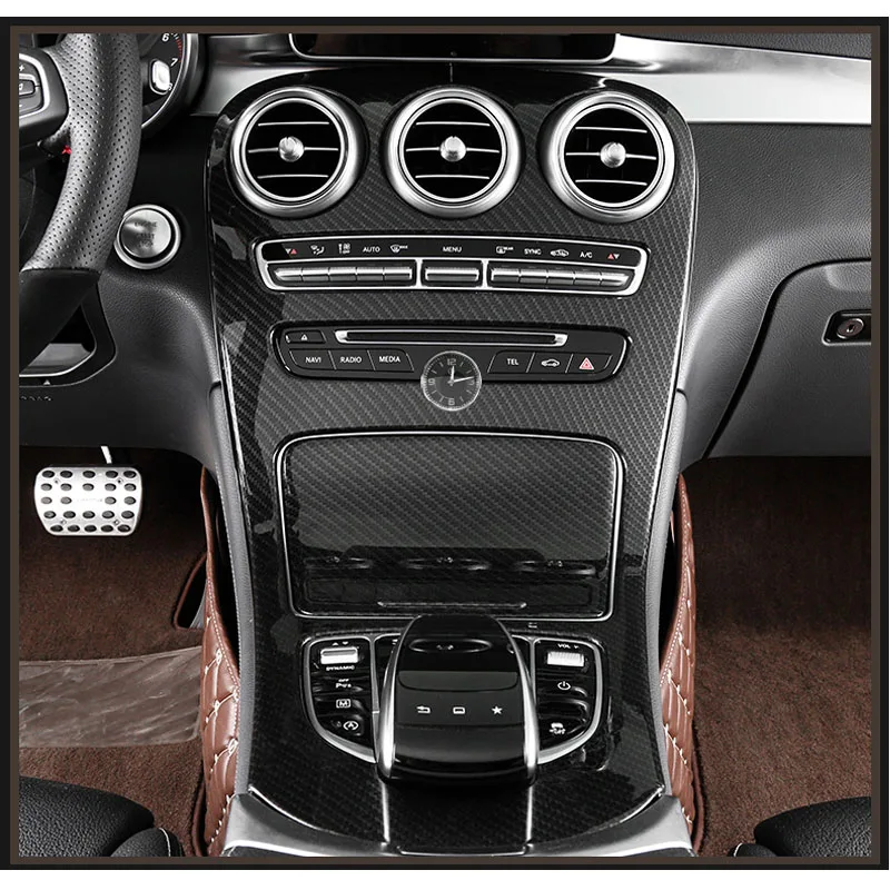 

ABS карбоновая крышка панели привода для Mercedes Benz C-Class 2015-2018