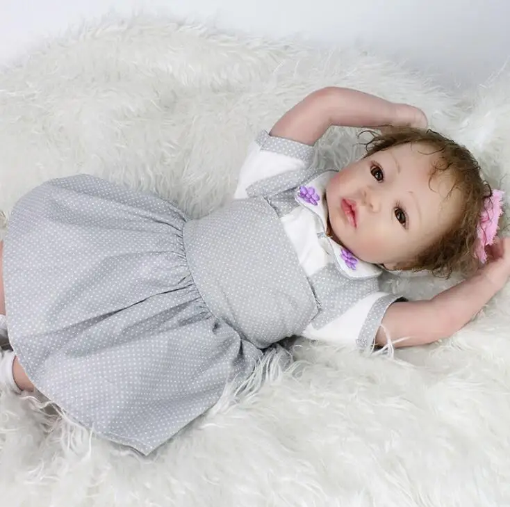 Кукла reborn из мягкого силикона для девочек 20 дюймов реалистичное качество|doll