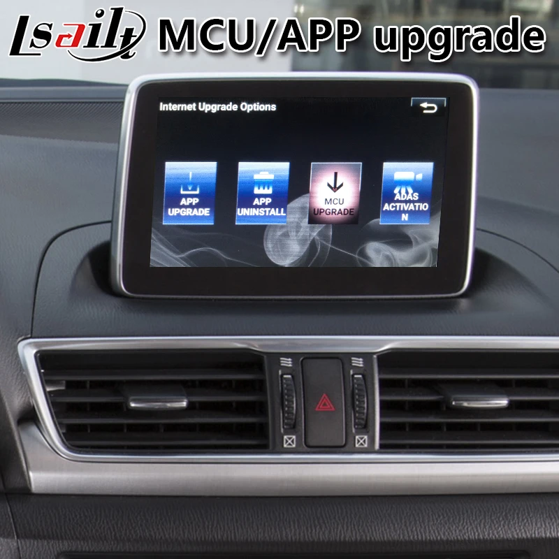 GPS навигатор Lsailt Android мультимедийный видеоинтерфейс для Mazda 3 2014 2020 года с