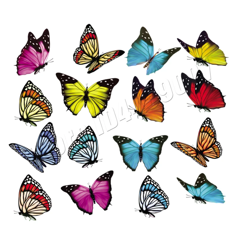 Оптовая продажа набор железных пластырей с бабочками аксессуары для