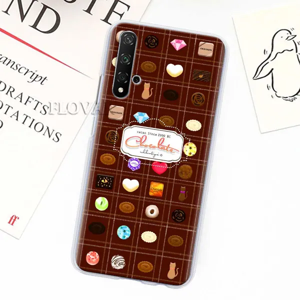 014 Чехол для телефона чехол для Honor 20 Pro 9 10 Lite 8X 8A 8C 8S 7A фотоаппаратов моментальной печати 7S Y7 Y9 V20 крышка Аленка бар с изображением шоколада wonka Жесткие ПК-Чехлы - Цвет: 014
