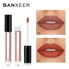 Набор для макияжа губ BANXEER, 2 шт., жидкая губная помада, матовый блеск для губ, водонепроницаемый, Длительное Действие, набор для макияжа губ, 8 цветов, высокая пигментная косметика